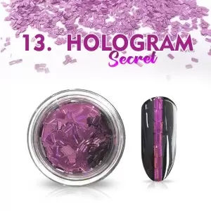 13 Nr. Nagų pudra Hologramos paslaptis