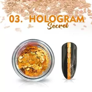 03 Nr. Nagų pudra Hologramos paslaptis
