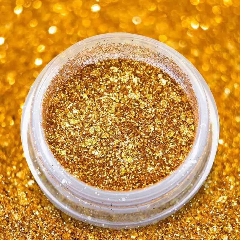 "Sublime Gold" nagų pudra "Sublime Gold" nagų pudra