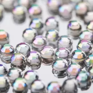 Nail decoration rhinestones imitation glass iridescent 2 mm 100 pcs No. 1