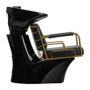 Šiuolaikinė kirpykla Gabbiano Prato gold - black