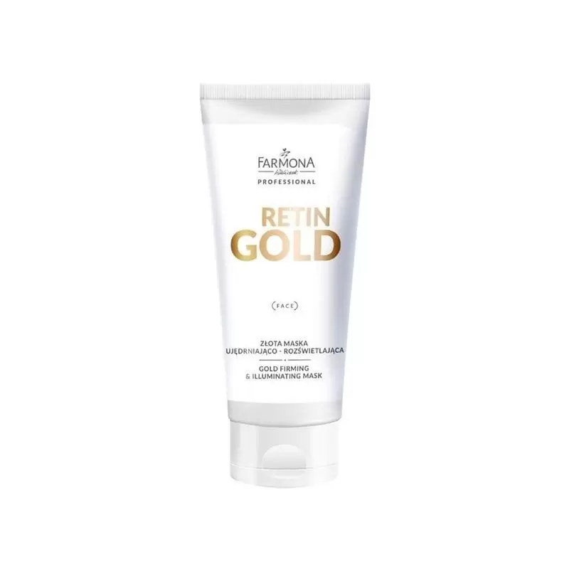 Укрепляющая и осветляющая маска Farmona Retin Gold Gold 200 мл Укрепляющая и осветляющая маска Farmona Retin Gold Gold 200 мл