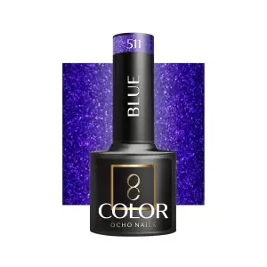 OCHO NAILS Esmalte de uñas de gel UV Azul 511 -5 g