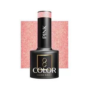 OCHO NAILS Vaaleanpunainen 318 UV geelikynsilakka -5 g