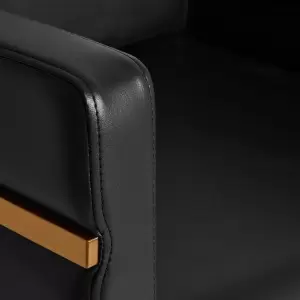 "Gabbiano" kirpimo kėdė "Toledo gold black