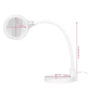 Elegantiškas šviestuvas Lempa 2014-2r 30 smd 5d LED su stovu ir stalo spaustuku