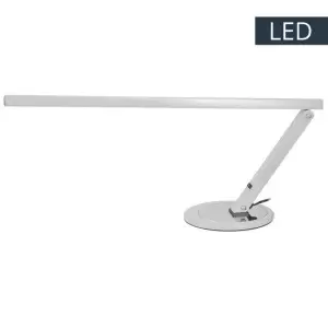 Slim led bordslampa aluminium