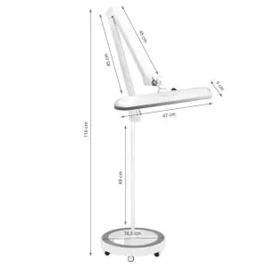 LED šviestuvas Elegante 801-tl su reguliuojamu baltos šviesos stovu