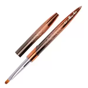 Gelinis šepetėlis 4 dydžio ombrė ovalo formos plaukų ilgis 7 mm "Molly Nails