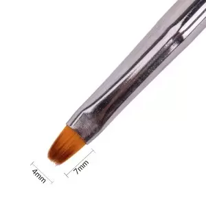 Гелевая кисть размер 4 омбре овальные волосы длина 7мм Molly Nails