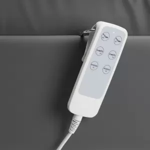 Elektrinė kosmetinė kėdė SILLON Lux 3 varikliai, pilka, pilkas pagrindas