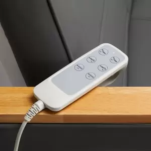 Elektrinė kosmetinė kėdė SILLON Lux 3 varikliai, pilka, pilkas pagrindas