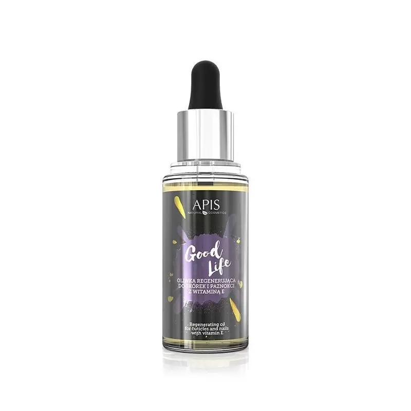 "Apis good life" regeneruojanti alyvuogė nagų odelėms ir nagams su vitaminu E 30ml "Apis good life" regeneruojanti alyvuogė nagų odelėms ir nagams su vitaminu E 30ml