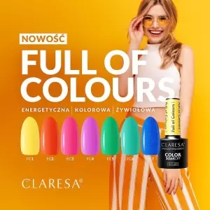 Pilna spalvų 3 CLARESA / Gelinis nagų lakas 5ml