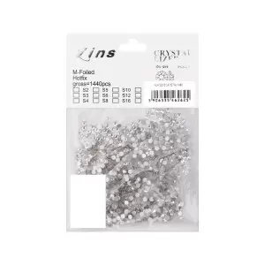 Стеклянные стразы для ногтей SS10 Crystal 1440 шт в упаковке
