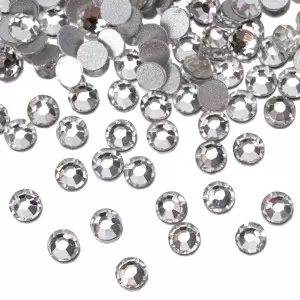 Stiklo nagų akmenukai SS10 Crystal 1440 vnt. pakuotėje