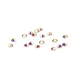 Stiklo vinių akmenukai SS6 Crystal AB 1440 vnt. vienoje pakuotėje