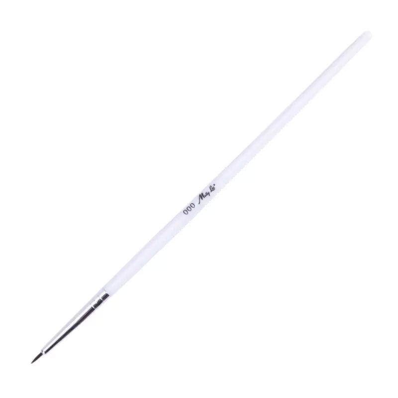 Baltas plastikinis plaukų dekoravimo šepetys 7 mm Baltas plastikinis plaukų dekoravimo šepetys 7 mm
