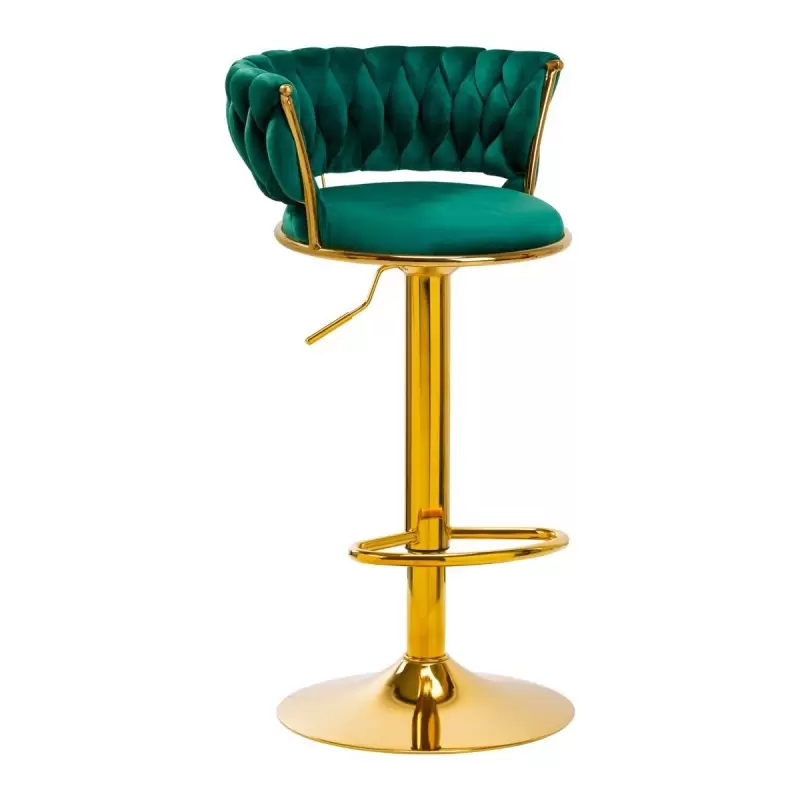4Rico baro taburetė QS-B313a Green Velvet 4Rico baro taburetė QS-B313a Green Velvet