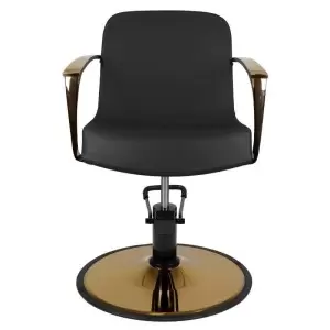 "Gabbiano Gold" stiliaus fotelis "Bologna Black
