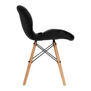 Skandinaviška kėdė 4Rico QS-186 juodas aksomas