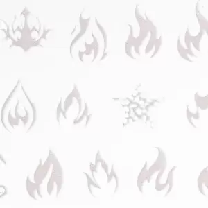 Perdavimo plėvelė Luminous Flames 100 cm, šviečianti UV spinduliuose Nr.: 1