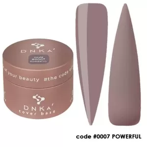 0007 DNKa Cover Base 30 ml (vėsiai smėlio spalvos su violetiniais atspalviais)