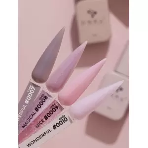 0008 DNKa Cover Base 30 ml (лилово-розовый с голографическим шиммером)