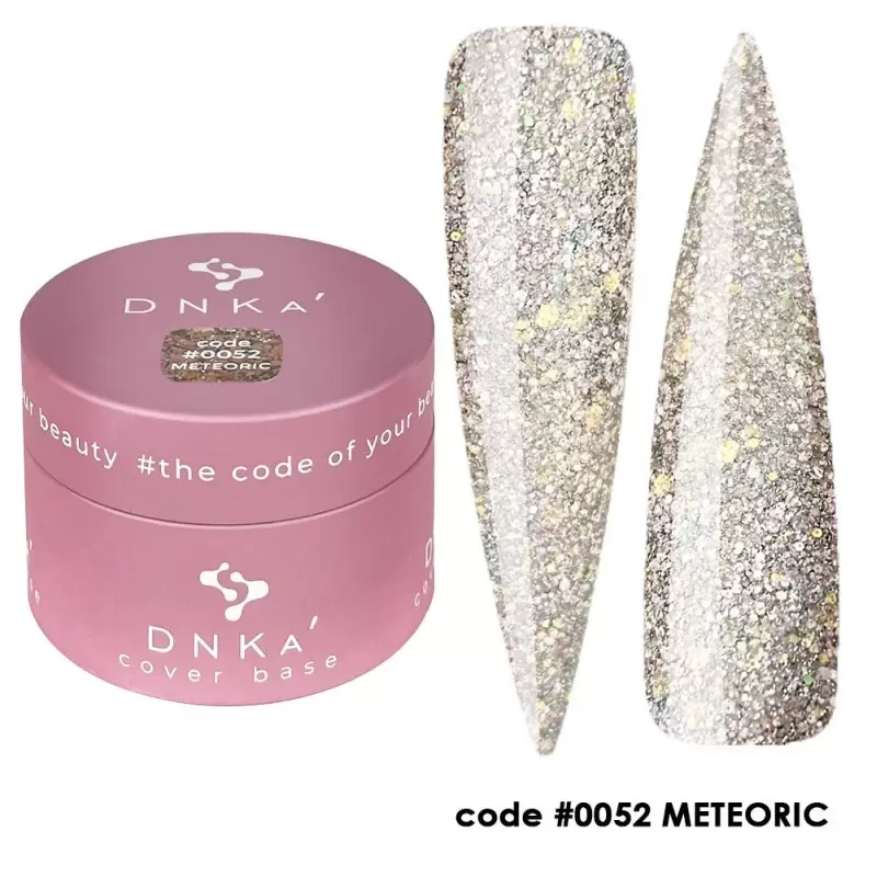 0052 DNKa Cover Base 30 ml (прозрачный, с поталью, светоотражающий) 0052 DNKa Cover Base 30 ml (прозрачный, с поталью, светоотражающий)