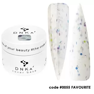 0055 DNKa dangos pagrindas 30 ml (baltas su įvairiaspalve patina)