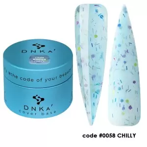 0058 DNKa dangos pagrindas 30 ml (mėlynas su įvairiaspalve patina)