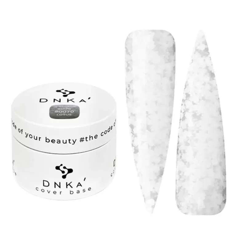 0070 DNKa Cover Base 30 ml (белый с многоугольниками) 0070 DNKa Cover Base 30 ml (белый с многоугольниками)