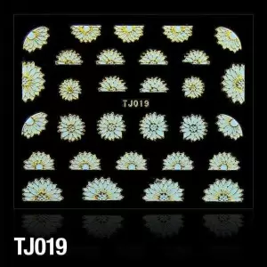 3D LIPDUKAI TJ019 MĖTŲ SU AUKSO JUOSTELE