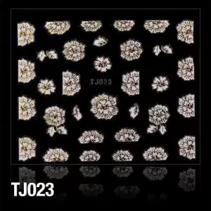 3D LIPDUKAI TJ023 PUDROS ROŽINĖS SPALVOS SU AUKSO JUOSTELE