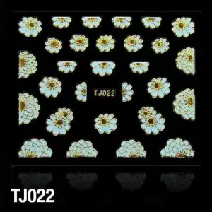 3D LIPDUKAI TJ022 MĖTŲ SU AUKSO JUOSTELE