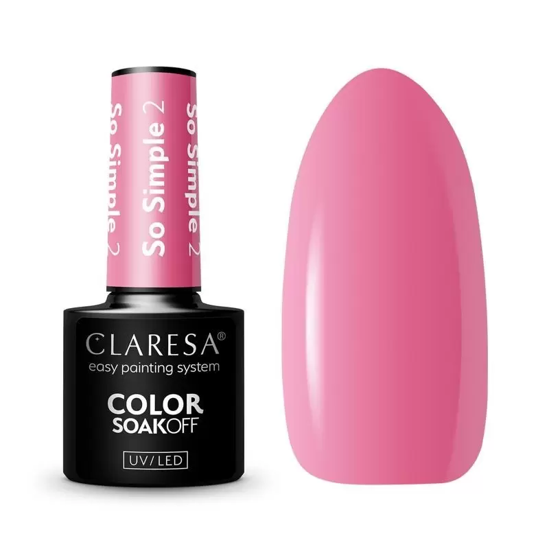 So simple 2 CLARESA / Gelinis nagų lakas 5ml So simple 2 CLARESA / Gelinis nagų lakas 5ml