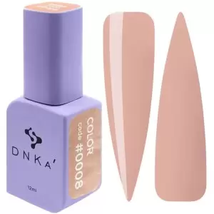 DNKa Гель-лак для ногтей 0008 (светлый тепло-коричневый, эмаль), 12 мл