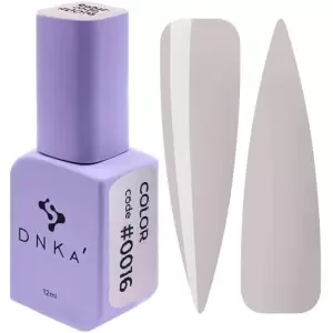 DNKa gelinis nagų lakas 0016 (pilkas, emalinis), 12 ml
