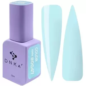 DNKa gelinis nagų lakas 0047 (šviesiai turkio spalvos, emalė), 12 ml