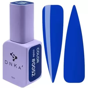 DNKa Гель-лак для ногтей 0052 (лазурно-синий, эмаль), 12 мл
