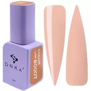 DNKa Gelinis nagų lakas 0007 (šilta smėlio spalva, emalė), 12 ml