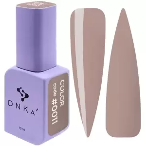 DNKa Гель-лак для ногтей 0011 (светлый коричневый, эмаль), 12 мл