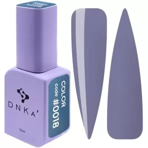 DNKa Гель-лак для ногтей 0018 (серо-синий, эмаль), 12 мл