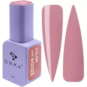 DNKa Гель-лак для ногтей 0023 (бежево-розовый, эмаль), 12 мл