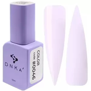 DNKa Гель-лак для ногтей 0046 (молочный лилово-серый, эмаль), 12 мл