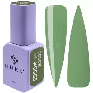 DNKa Gelinis nagų lakas 0065 (chaki, emalė), 12 ml