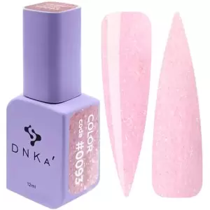 DNKa Гель-лак для ногтей 0093 (светло-розовый с блестками), 12 мл