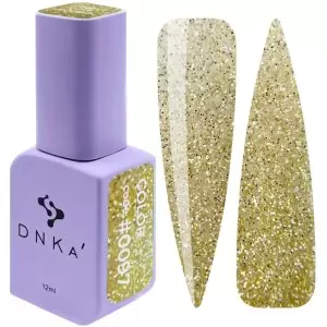 DNKa Гель-лак для ногтей 0097 (золотистый с блестками), 12 мл