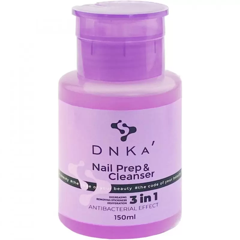 3 в 1 Подготовка и Очистка/ Nail Prep and Cleanser DNKa, 150 мл 3 в 1 Подготовка и Очистка/ Nail Prep and Cleanser DNKa, 150 мл