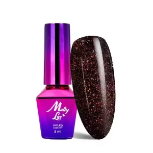 Top no wipe Hollywood MollyLac Picante с частицами 5ml